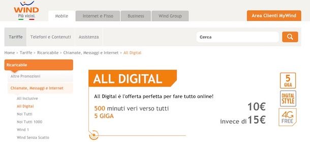 Tariffe telefonia mobile