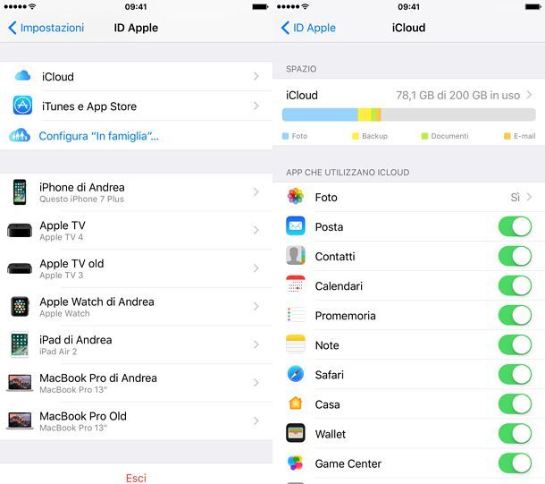 Come accedere iCloud