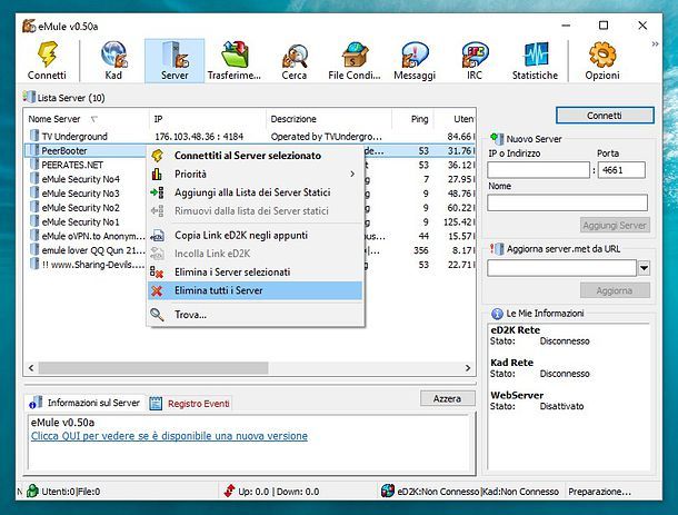 Come connettere eMule