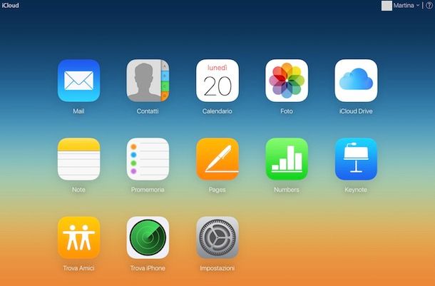 Come accedere iCloud