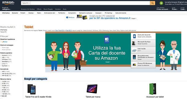 Come acquistare tablet