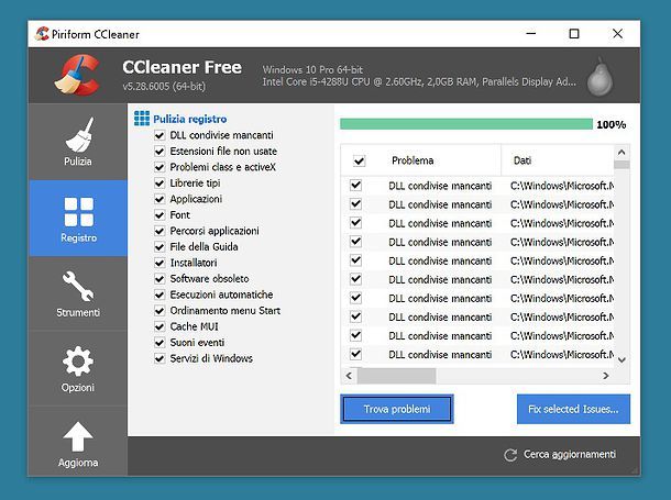 ccleaner ultima versione italiano