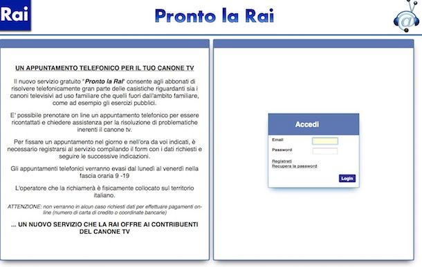 modulo disdetta canone rai da