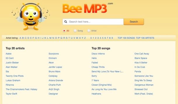 Come scaricare canzoni gratis in MP3