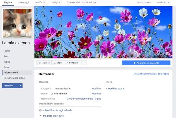 Come verificare pagina Facebook