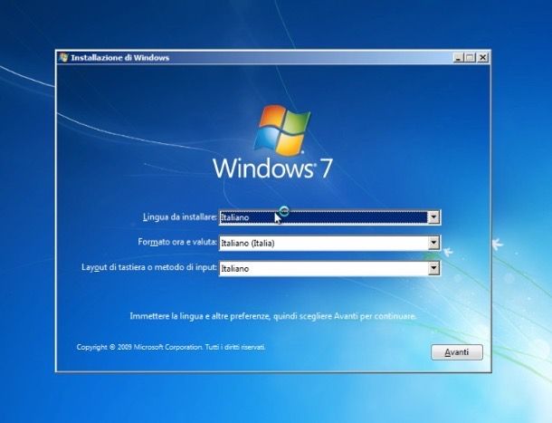 Come formattare PC Windows 7