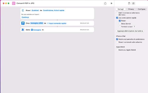 Come trasformare PDF in JPG: Mac