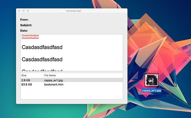Come aprire file DAT Winmail