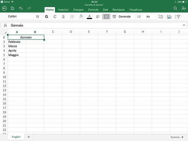 Come dividere una cella in Excel