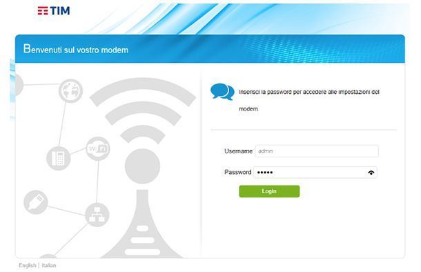 Come cambiare password WiFi Telecom