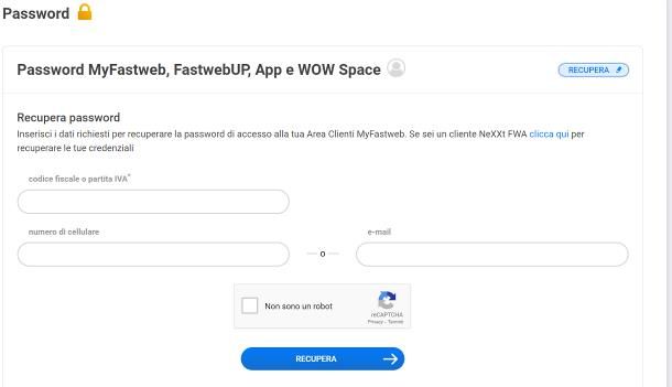 Come registrarsi sul sito di Fastweb