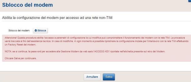 Come configurare modem TIM con Vodafone