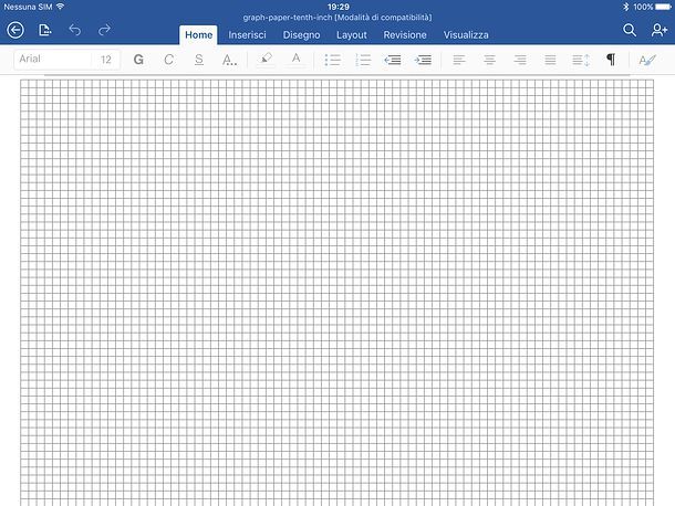 Come quadrettare un foglio di Word