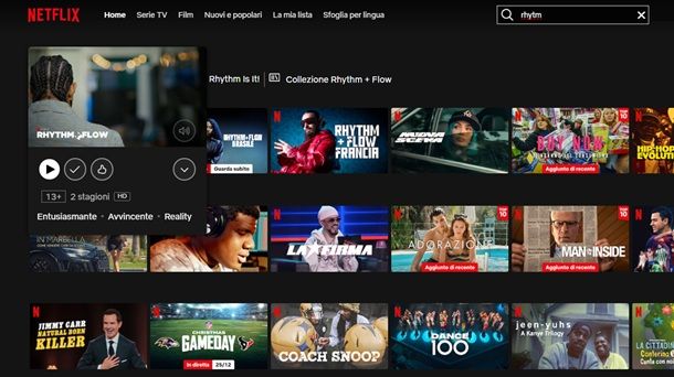 Come cercare video su Netflix