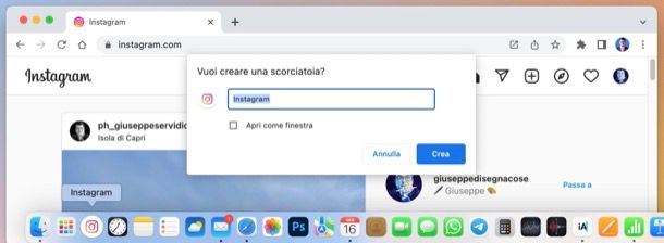 Instagram per Mac