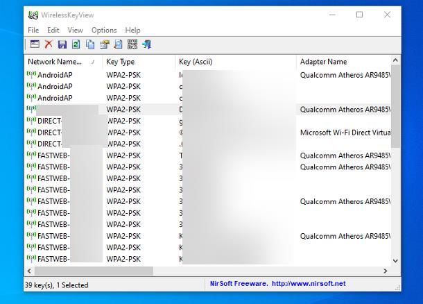 Applicazione per trovare password Wi-Fi: Windows