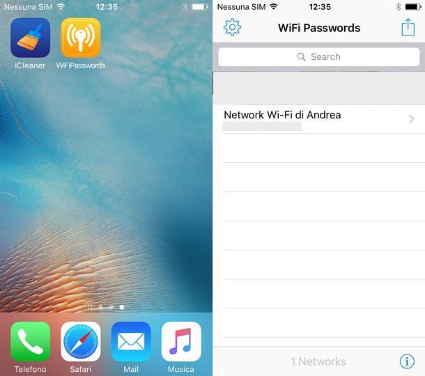 Applicazione per scoprire password WiFi