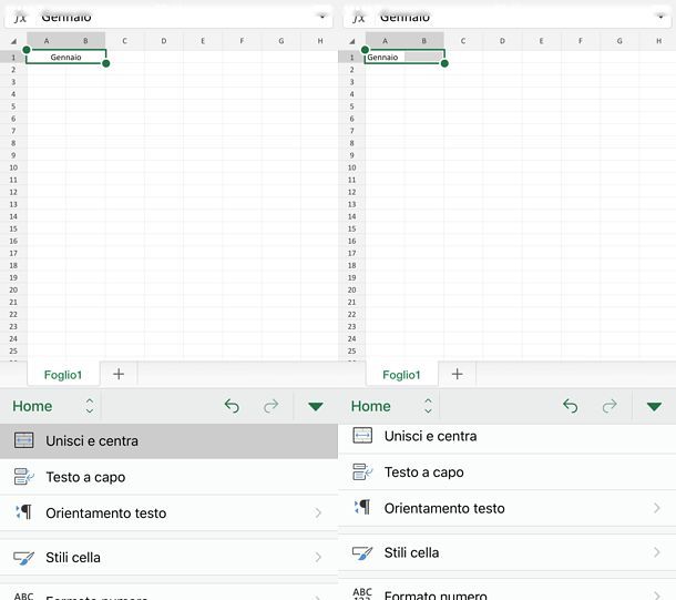 Come dividere una cella in Excel