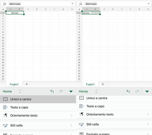 Come dividere una cella in Excel