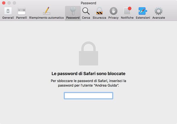 Recupero della password dal PC