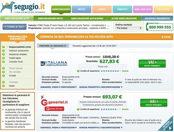 Migliore assicurazione online