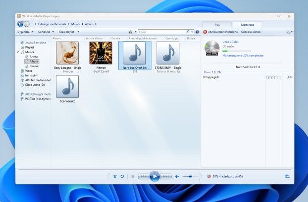 Come duplicare un CD con Windows Media Player