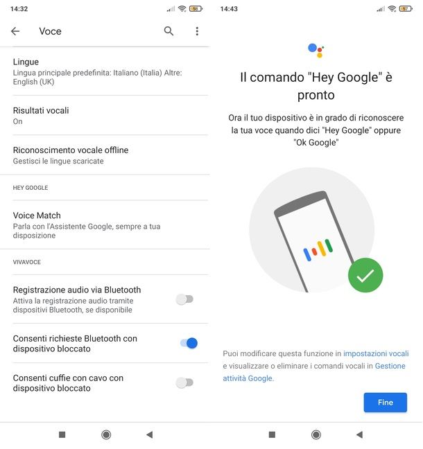 Attivare Ok Google su Android