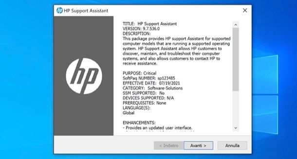 Installare Driver HP