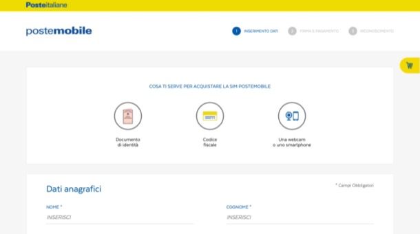 Attivare PosteMobile online