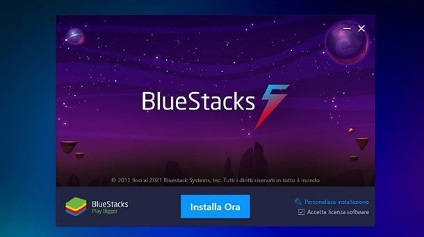 BlueStacks 5 Installazione Windows