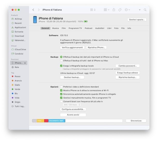 Copiare file senza sincronizzare