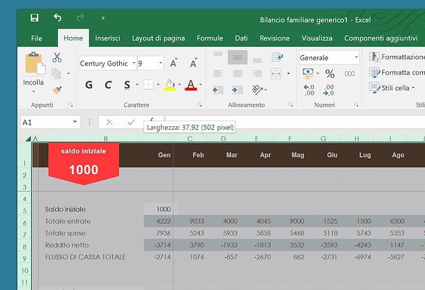 Come adattare le celle di Excel al contenuto