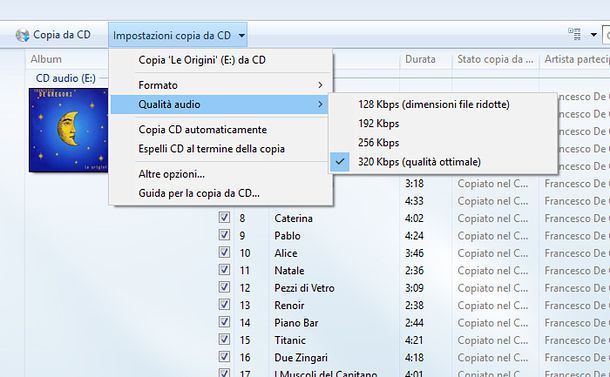 Come duplicare un CD con Windows Media Player