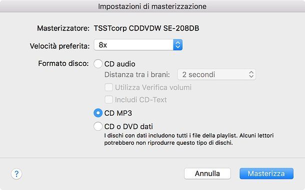 masterizzatore cd mp3