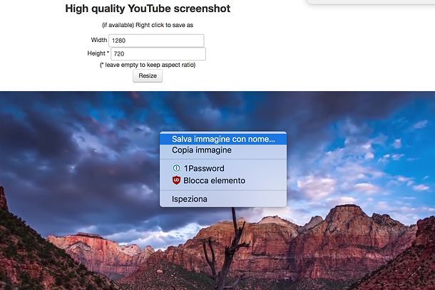 Come estrarre foto da un video di YouTube