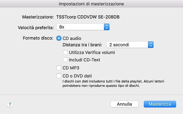 Programma per masterizzare CD audio