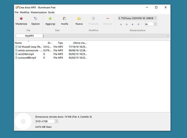 un programma per masterizzare cd mp3