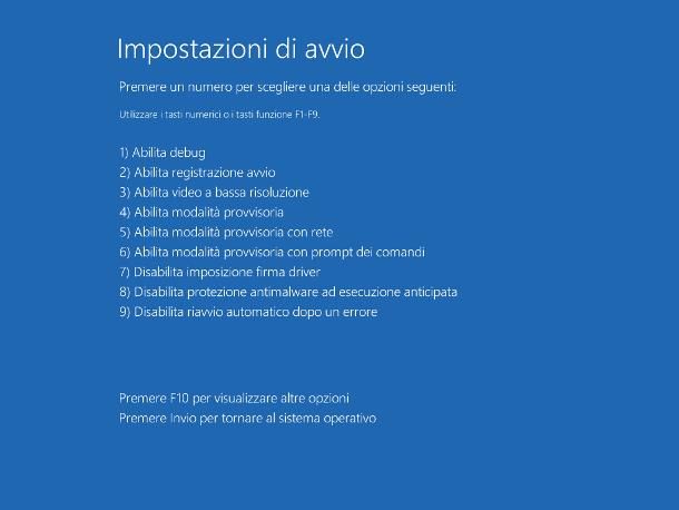 Come riavviare il PC in modalità provvisoria