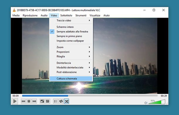 Estrarre foto da video con VLC
