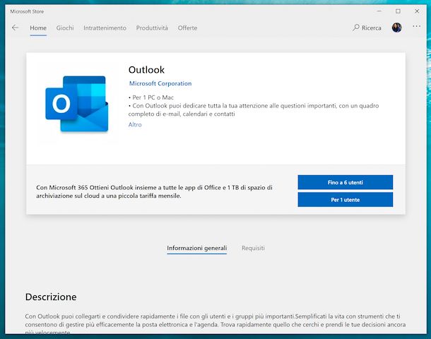 Outlook Microsoft Store