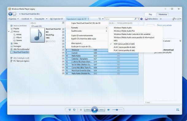 Come duplicare un CD con Windows Media Player