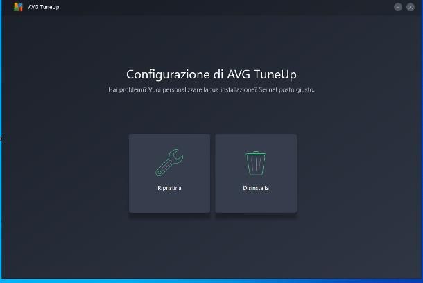 Come disinstallare AVG Web TuneUp