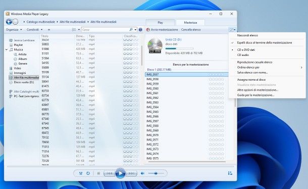 Come duplicare un CD con Windows Media Player