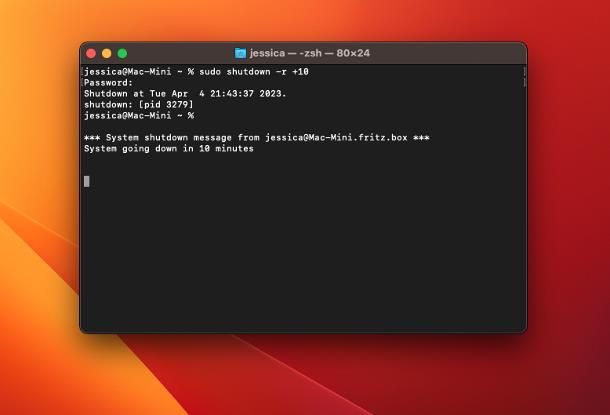 Come riavviare il Mac dal Terminale