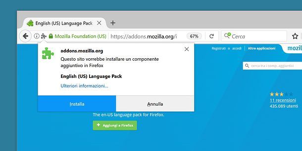 Come cambiare lingua Firefox