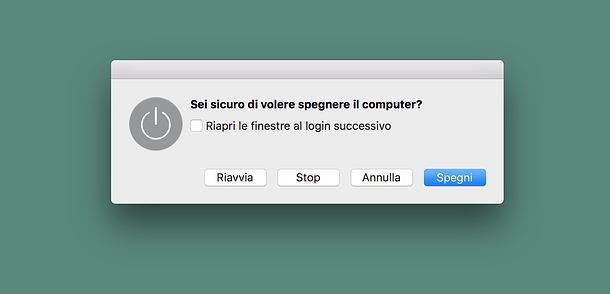 Come spegnere il PC dalla tastiera