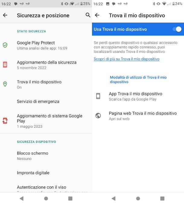 Attivare GPS