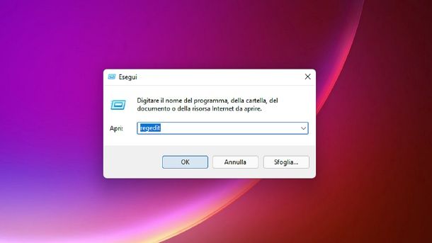 Come aprire Editor del Registro di sistema su Windows 11