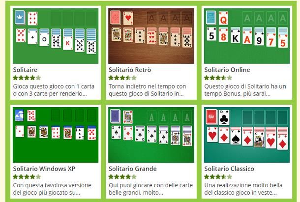 Altri solitari gratis online