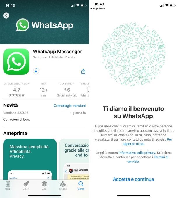 Scaricare WhatsApp traite App Store